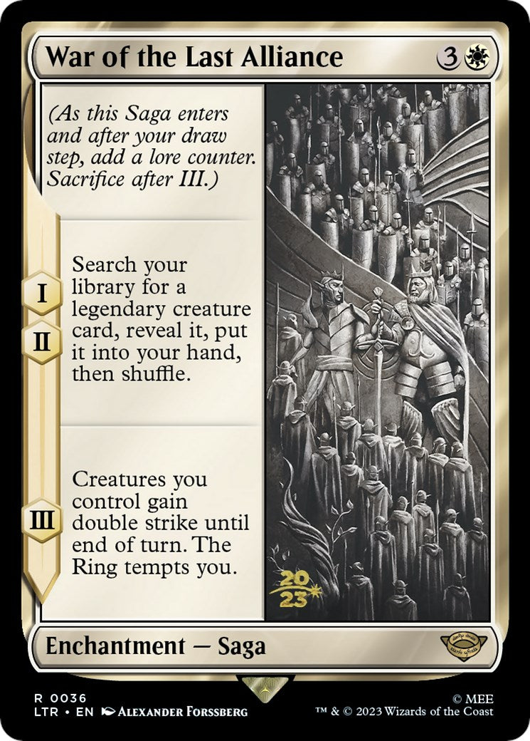 War of the Last Alliance [The Lord of the Rings: Tales of Middle-Earth Prerelease Promos] | Total Play