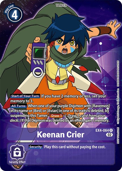 Keenan Crier [EX4-064] (Alternate Art) [Alternative Being Booster] | Total Play