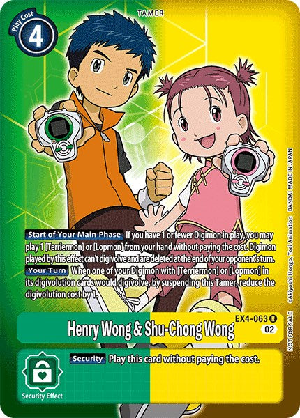 Henry Wong & Shu-Chong Wong [EX4-063] (Alternate Art) [Alternative Being Booster] | Total Play