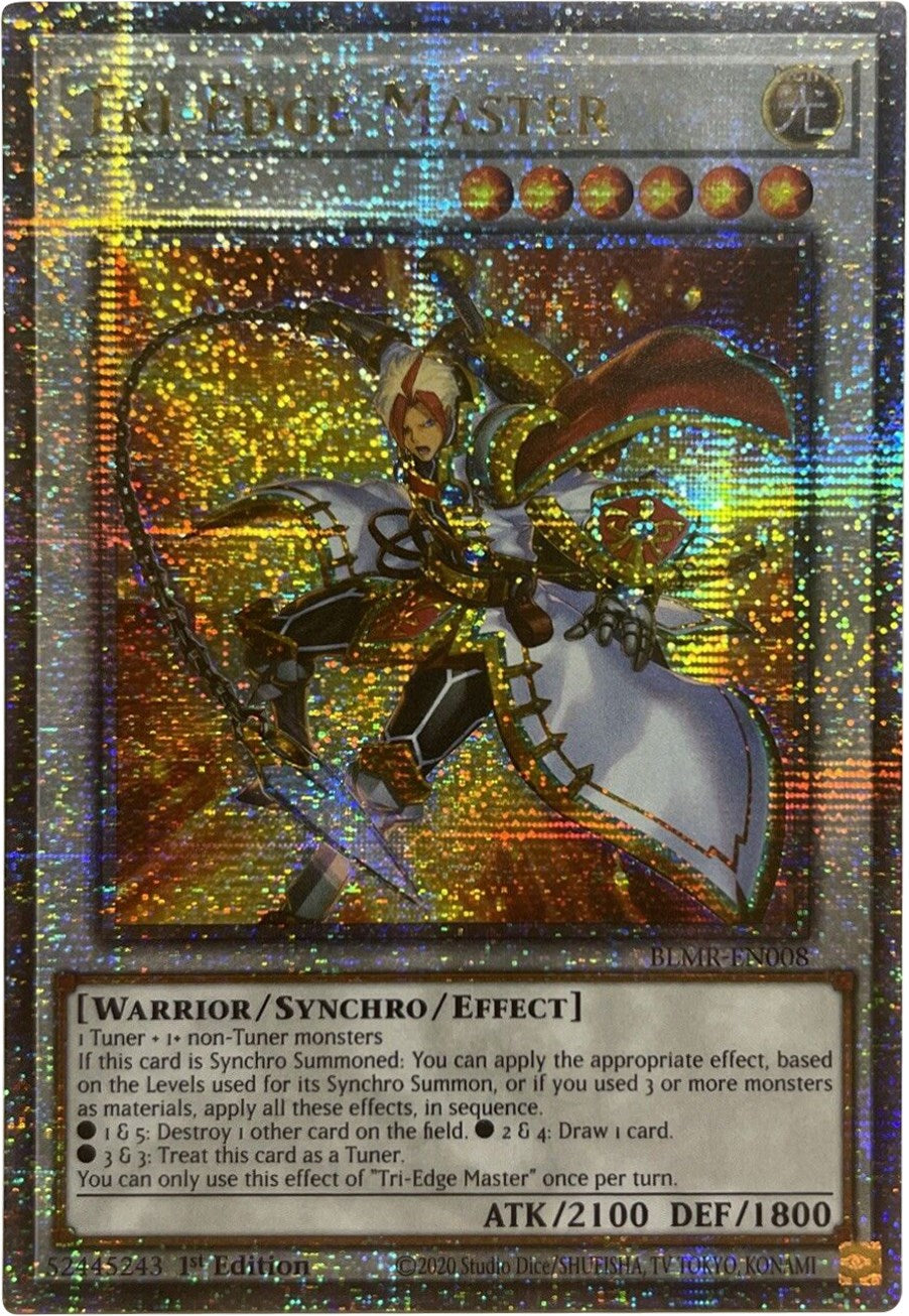 Tri-Edge Master [BLMR-EN008] Quarter Century Secret Rare | Total Play