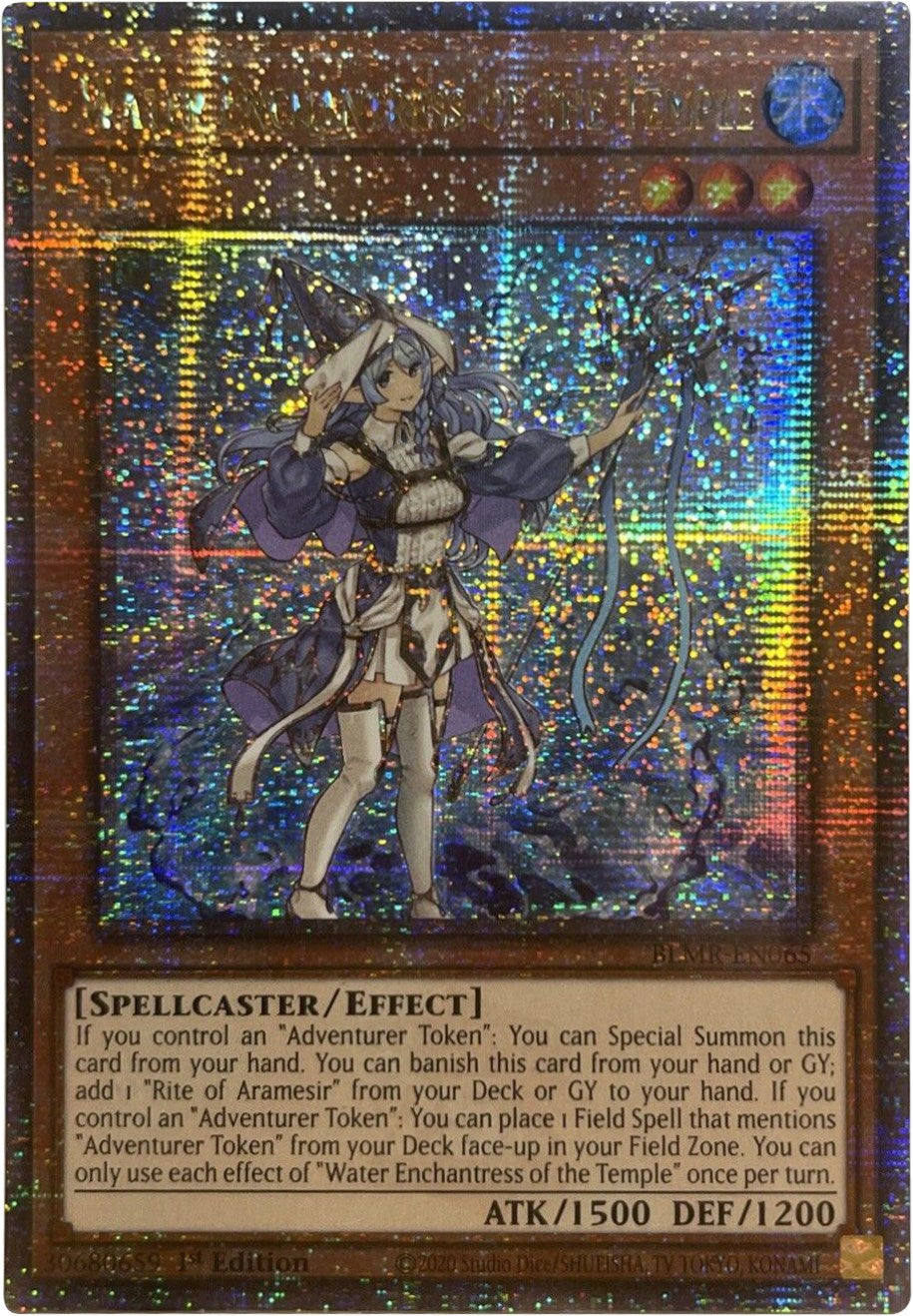 Water Enchantress of the Temple [BLMR-EN065] Quarter Century Secret Rare | Total Play