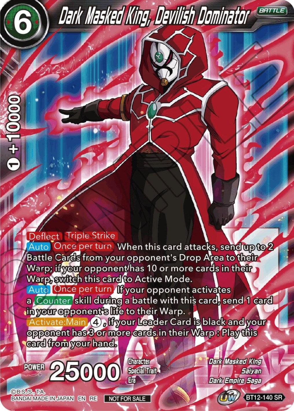 Dark Masked King, Devilish Dominator (Championship Selection Pack 2023 Vol.2) (Silver Foil) (BT12-140) [Tournament Promotion Cards] | Total Play