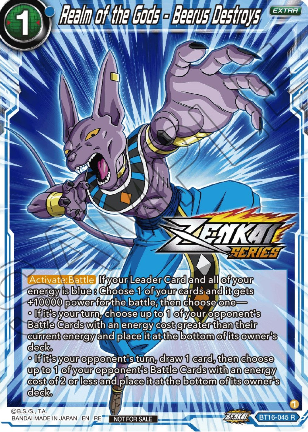 Realm of the Gods - Beerus Destroys (Event Pack 12) (BT16-045) [Tournament Promotion Cards] | Total Play