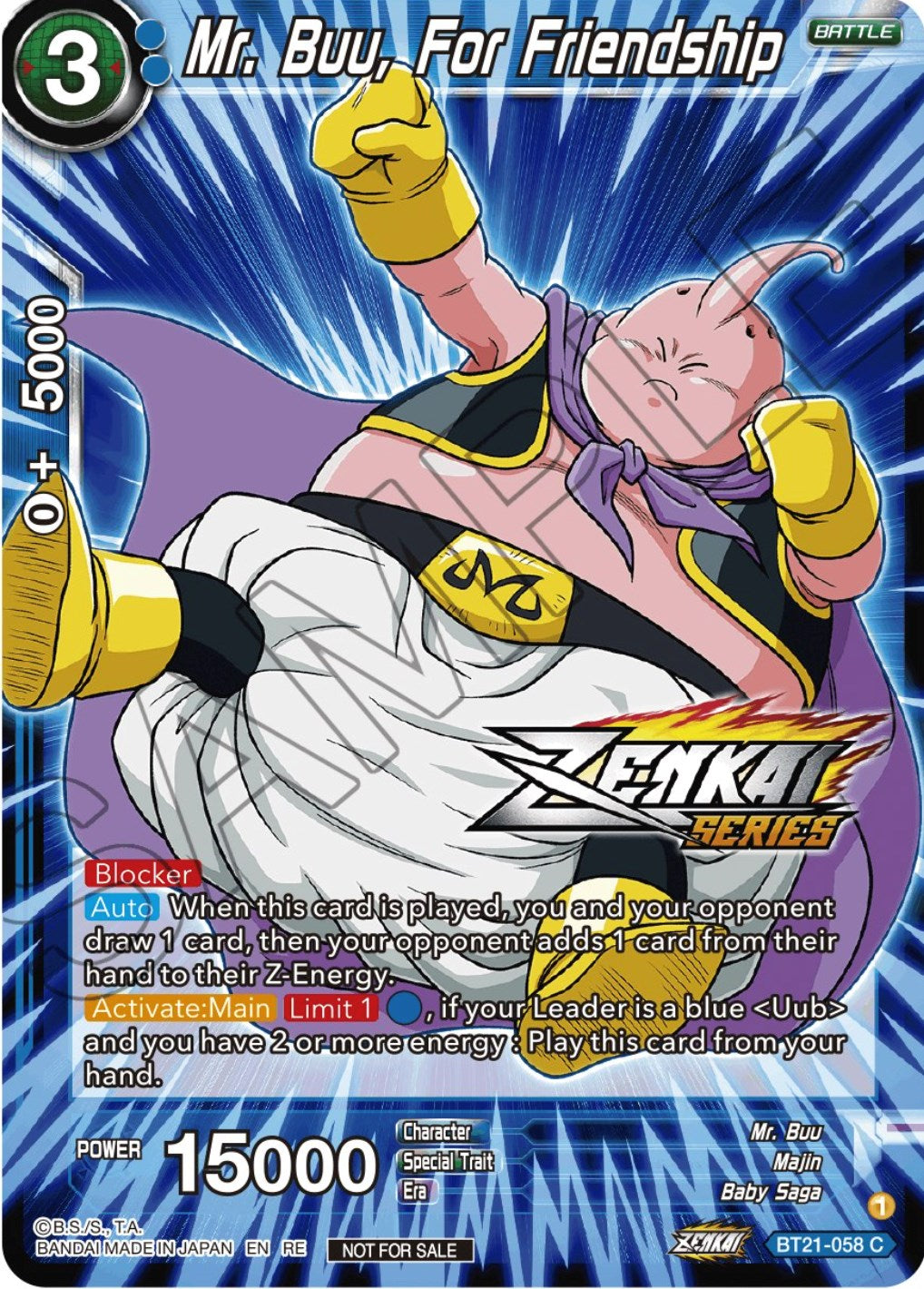 Mr. Buu, For Friendship (Event Pack 12) (BT21-058) [Tournament Promotion Cards] | Total Play