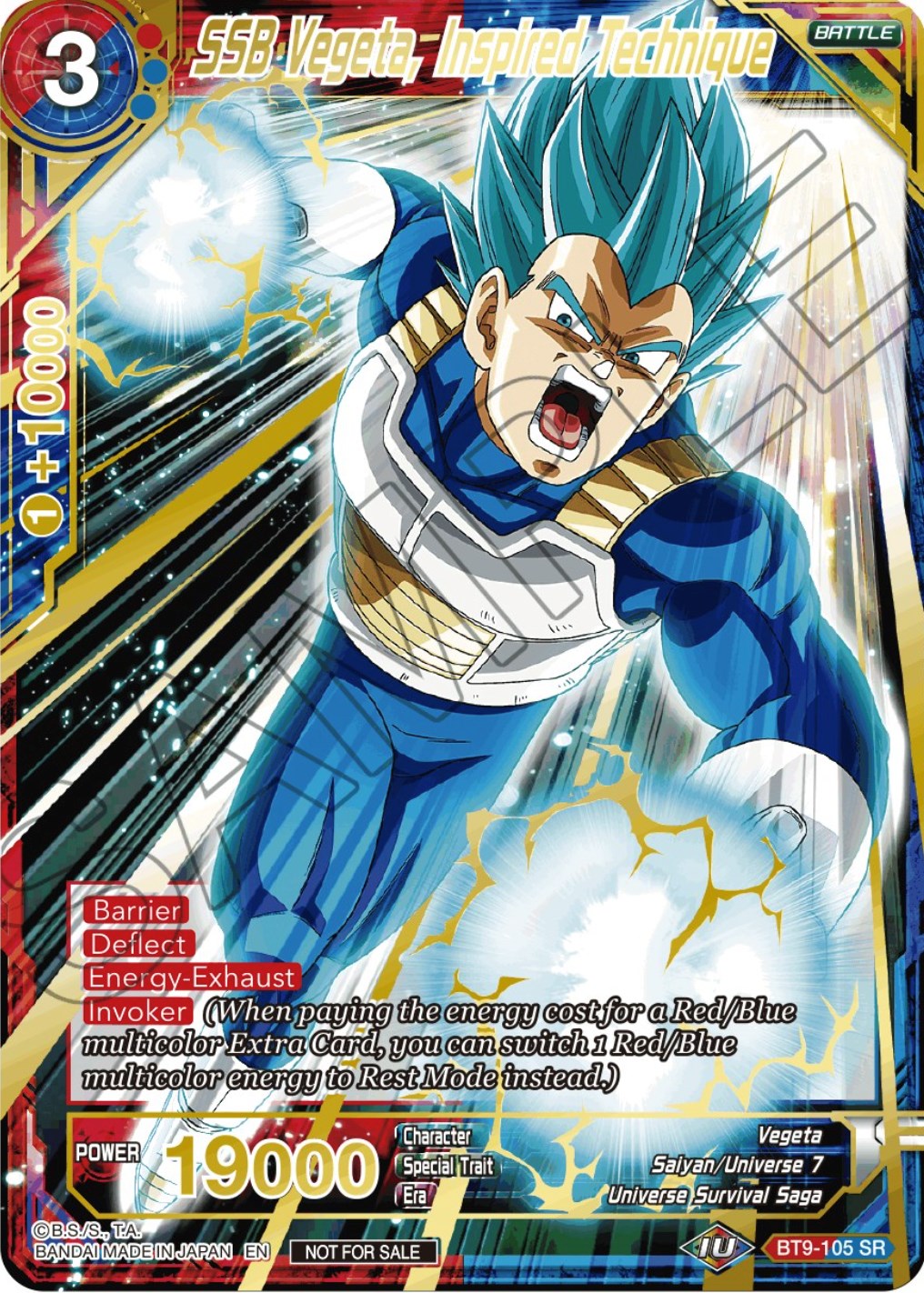 SSB Vegeta, Inspired Technique (Alt. Art Card Set 2023 Vol. 2) (BT9-105) [Tournament Promotion Cards] | Total Play