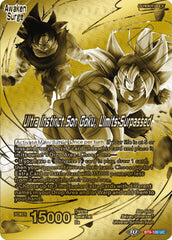 Son Goku // Ultra Instinct Son Goku, Limits Surpassed (Championship 2023 Golden Card Vol.2, Version 1) (BT9-100) [Tournament Promotion Cards] | Total Play