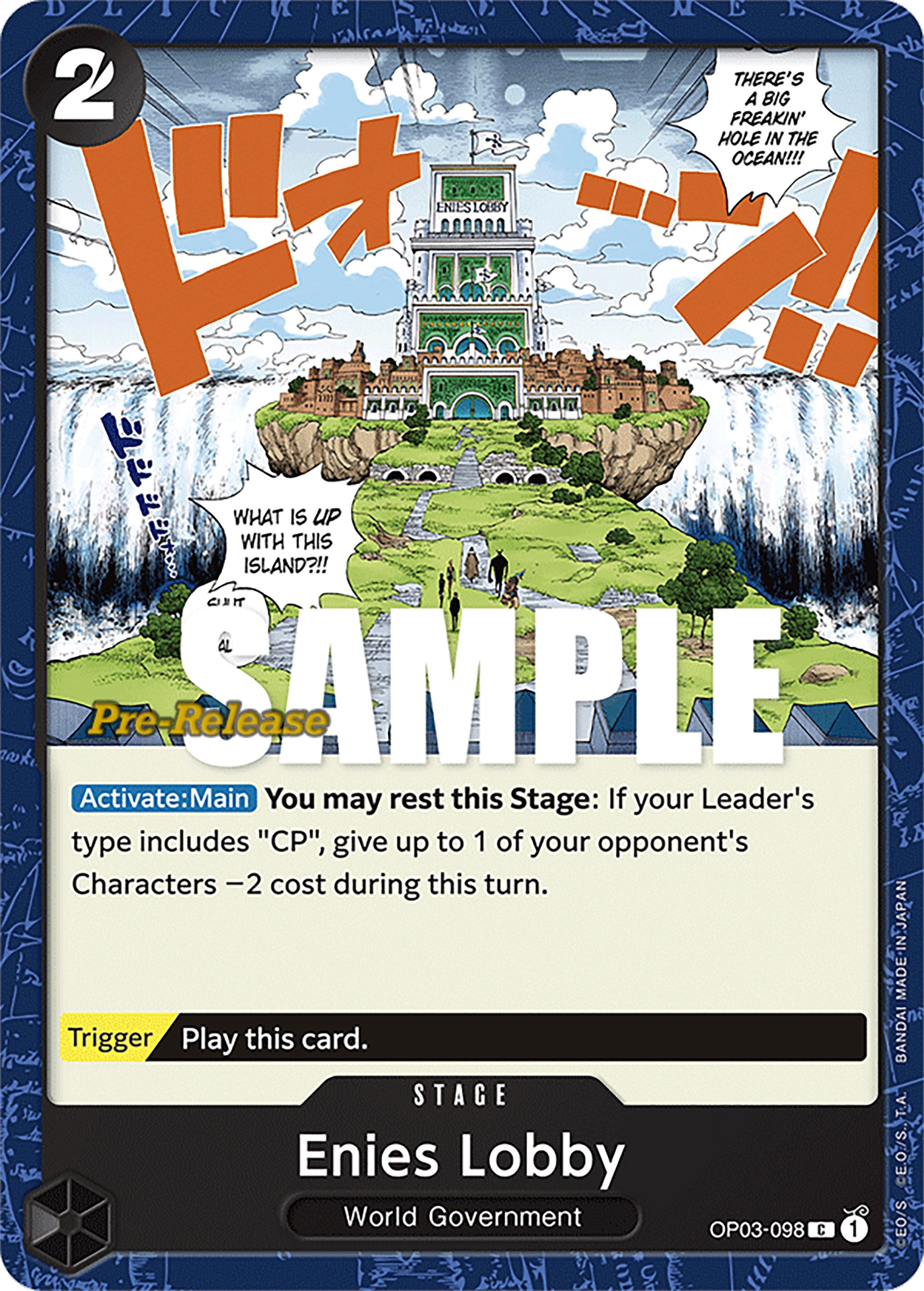 Enies Lobby [Pillars of Strength Pre-Release Cards] | Total Play