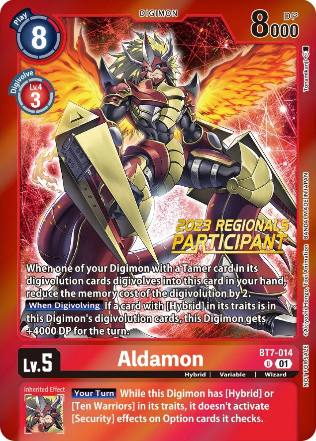 Aldamon [BT7-014] (2023 Regionals Participant) [Next Adventure Promos] | Total Play