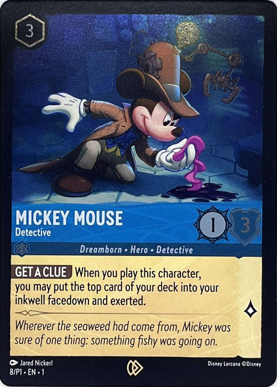 Mickey Mouse - Detective (8) [Promo Cards] | Total Play