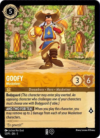 Goofy - Musketeer (12/P1) [Promo Cards] | Total Play