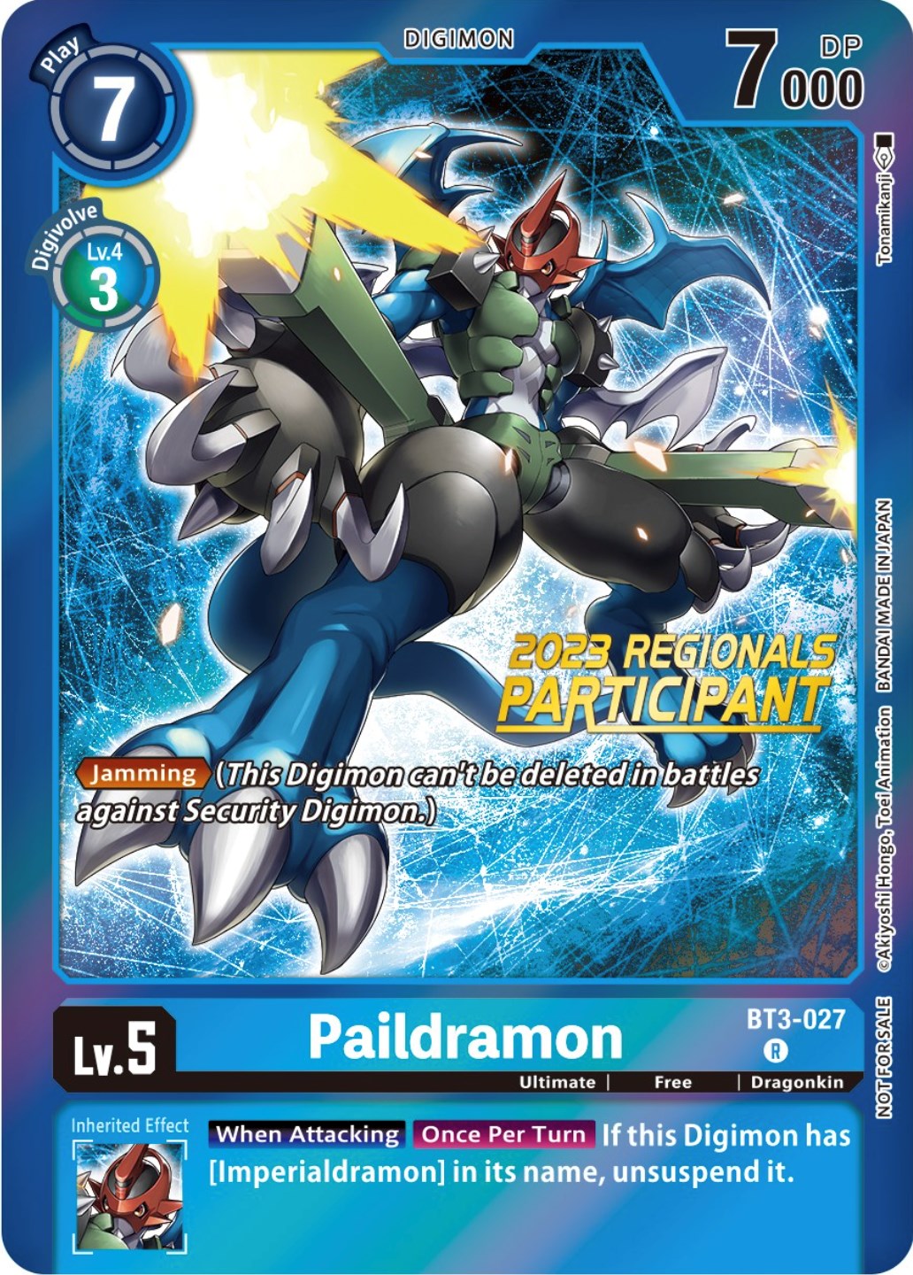 Paildramon [BT3-027] (2023 Regionals Participant) [Release Special Booster Promos] | Total Play