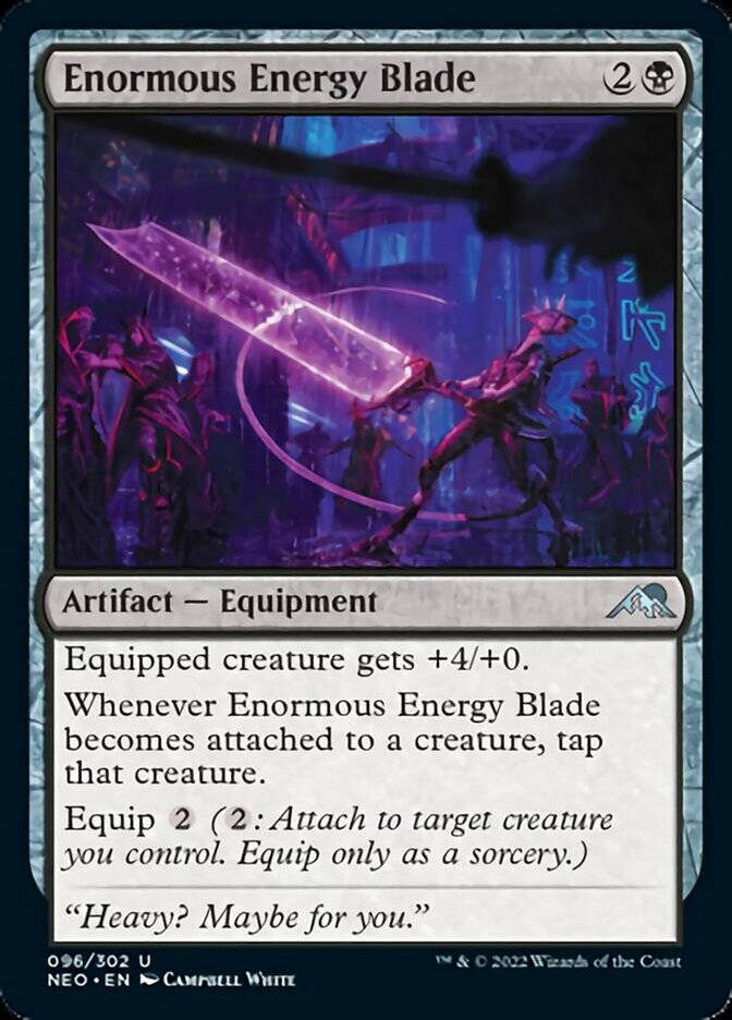 Enormous Energy Blade [Kamigawa: Neon Dynasty] | Total Play