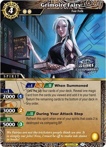 Grimoire Fairy (Championship Card Set 2023 Vol. 2) (ST04-009) [Battle Spirits Saga Promo Cards] | Total Play