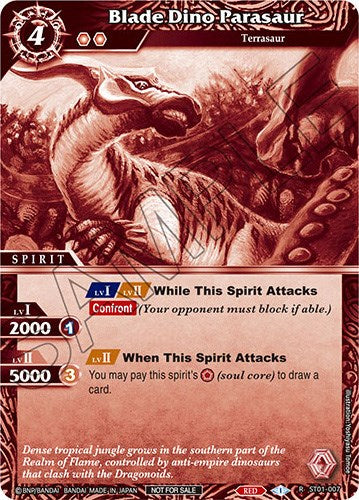 Blade Dino Parasaur (Event Pack Vol. 2) (ST01-007) [Launch & Event Promos] | Total Play