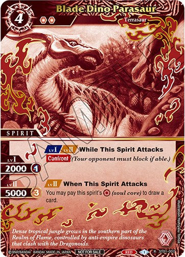Blade Dino Parasaur (Finalist Card Set Vol. 2) (ST01-007) [Launch & Event Promos] | Total Play
