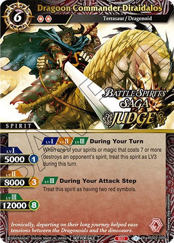 Dragoon Commander Diraidalos (Judge Pack Vol. 2) (BSS02-009) [Battle Spirits Saga Promo Cards] | Total Play