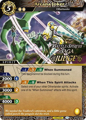 Arcana Joker (Judge Pack Vol. 2) (BSS02-065) [Battle Spirits Saga Promo Cards] | Total Play