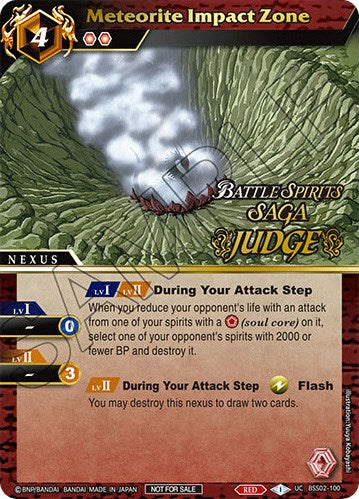 Meteorite Impact Zone (Judge Pack Vol. 2) (BSS02-100) [Battle Spirits Saga Promo Cards] | Total Play