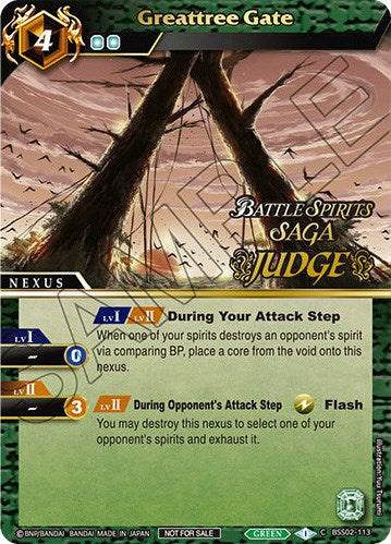 Greattree Gate (Judge Pack Vol. 2) (BSS02-113) [Battle Spirits Saga Promo Cards] | Total Play