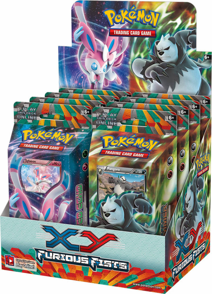 XY: Furious Fists - Theme Deck Display | Total Play