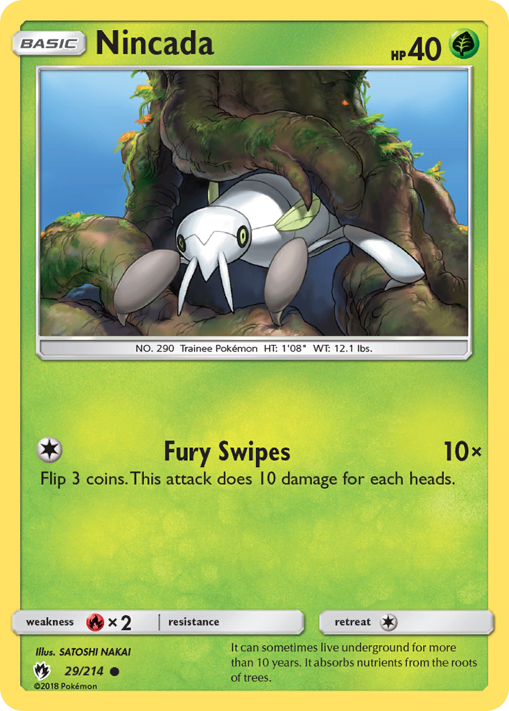 Nincada (29/214) [Sun & Moon: Lost Thunder] | Total Play