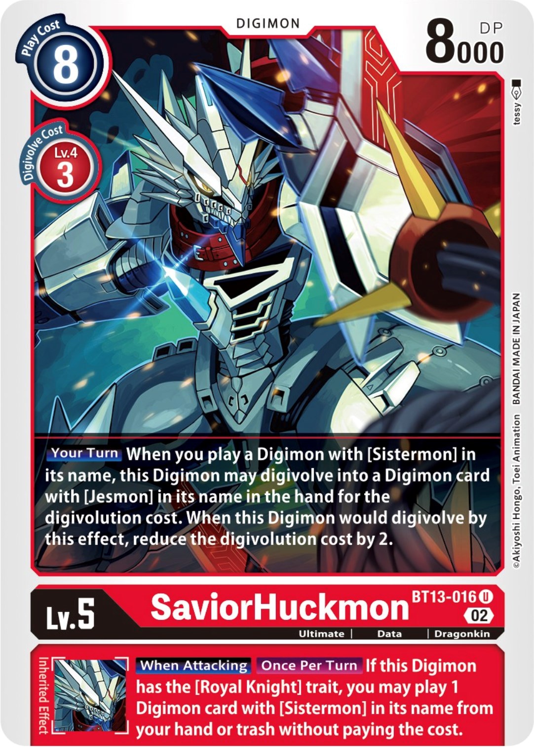 SaviorHuckmon [BT13-016] [Versus Royal Knights Booster] | Total Play