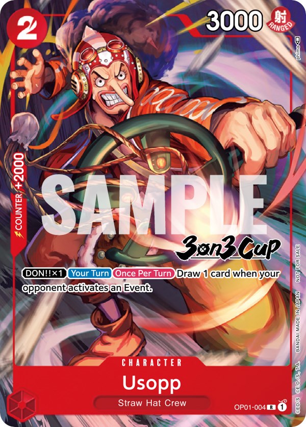 Usopp (3-on-3 Cup) [Participant] [One Piece Promotion Cards] | Total Play