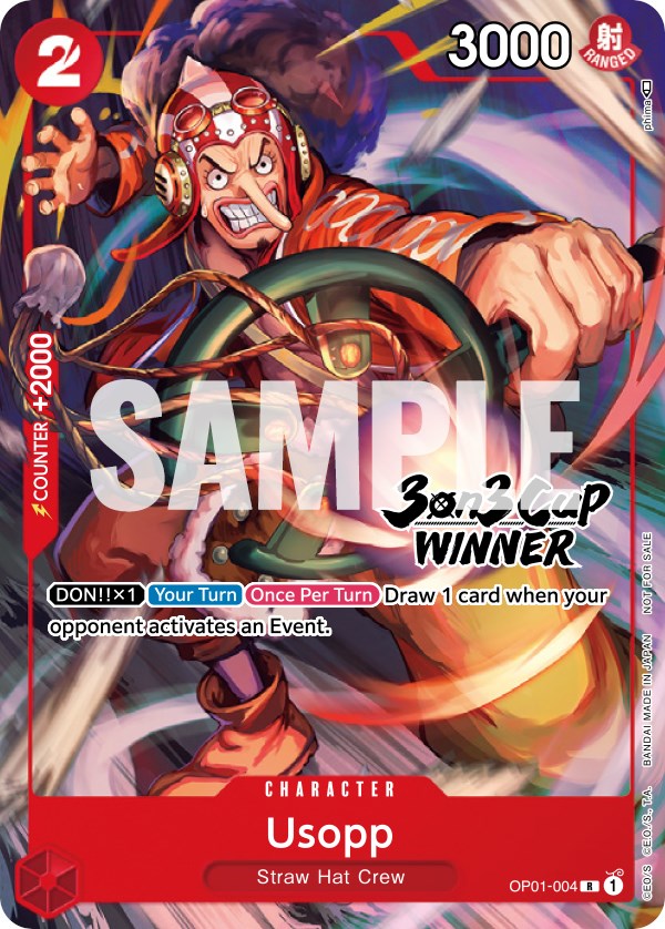 Usopp (3-on-3 Cup) [Winner] [One Piece Promotion Cards] | Total Play