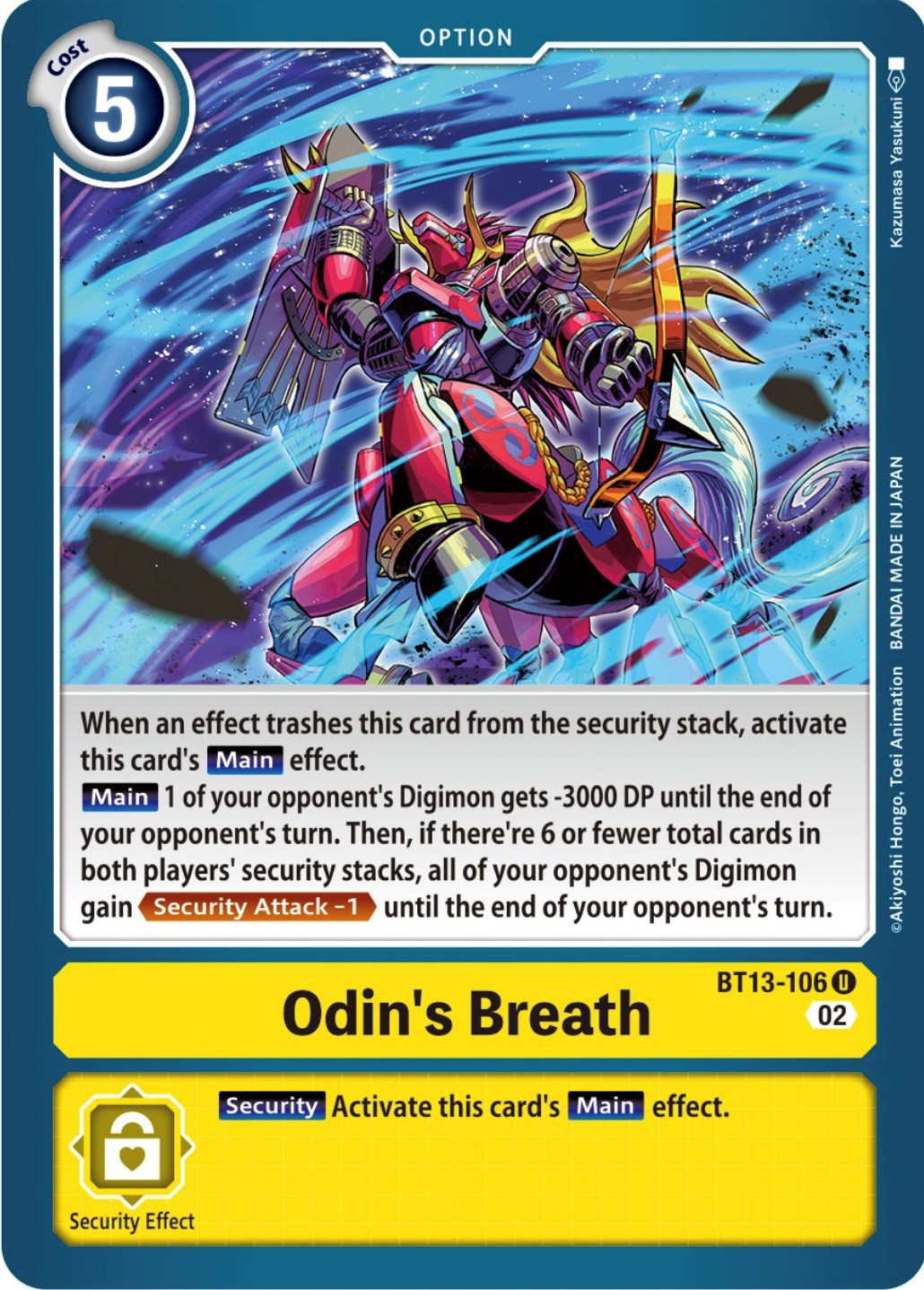 Odin's Breath [BT13-106] [Versus Royal Knights Booster] | Total Play