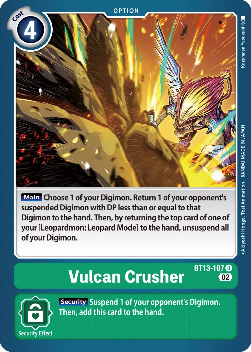 Vulcan Crusher [BT13-107] [Versus Royal Knights Booster] | Total Play