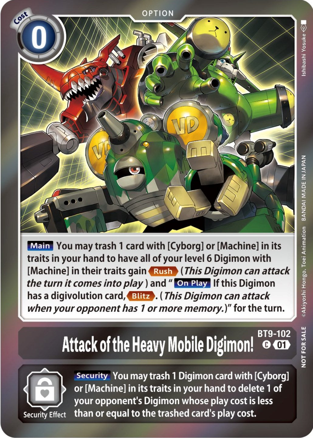 Attack of the Heavy Mobile Digimon! [BT9-102] (Event Pack 5) [X Record Promos] | Total Play