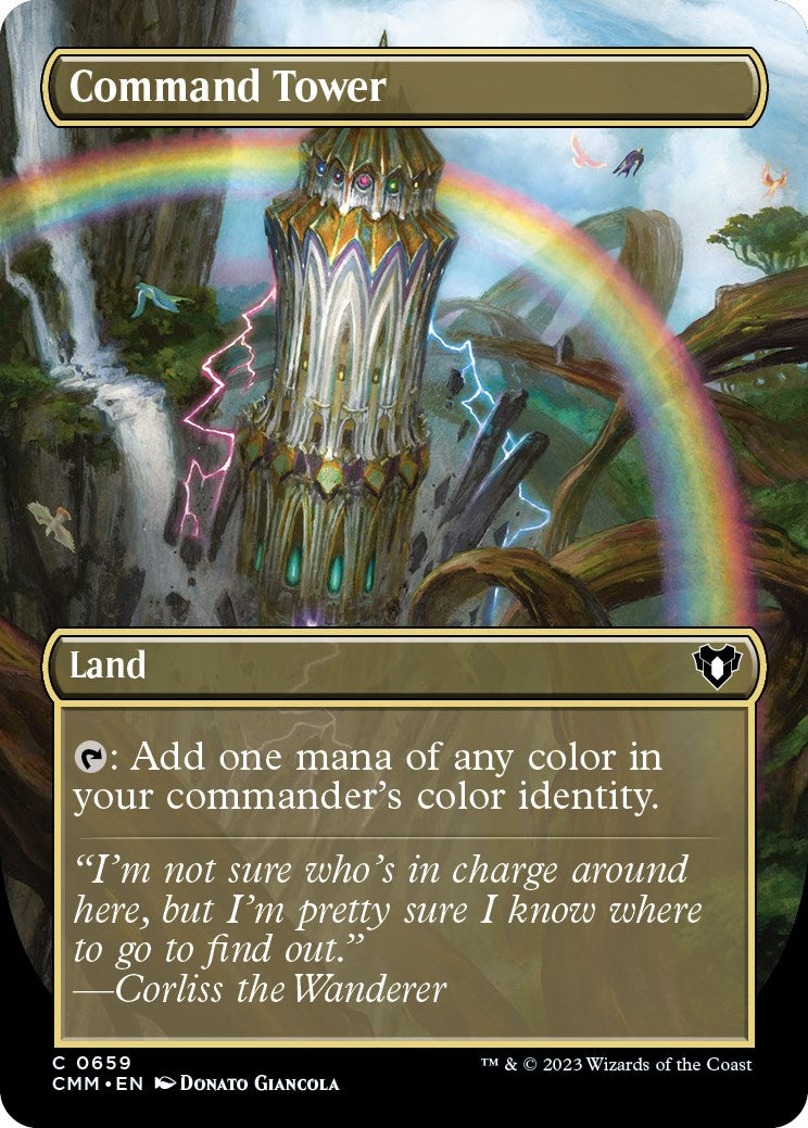 Command Tower (Borderless Alternate Art) [Commander Masters] | Total Play