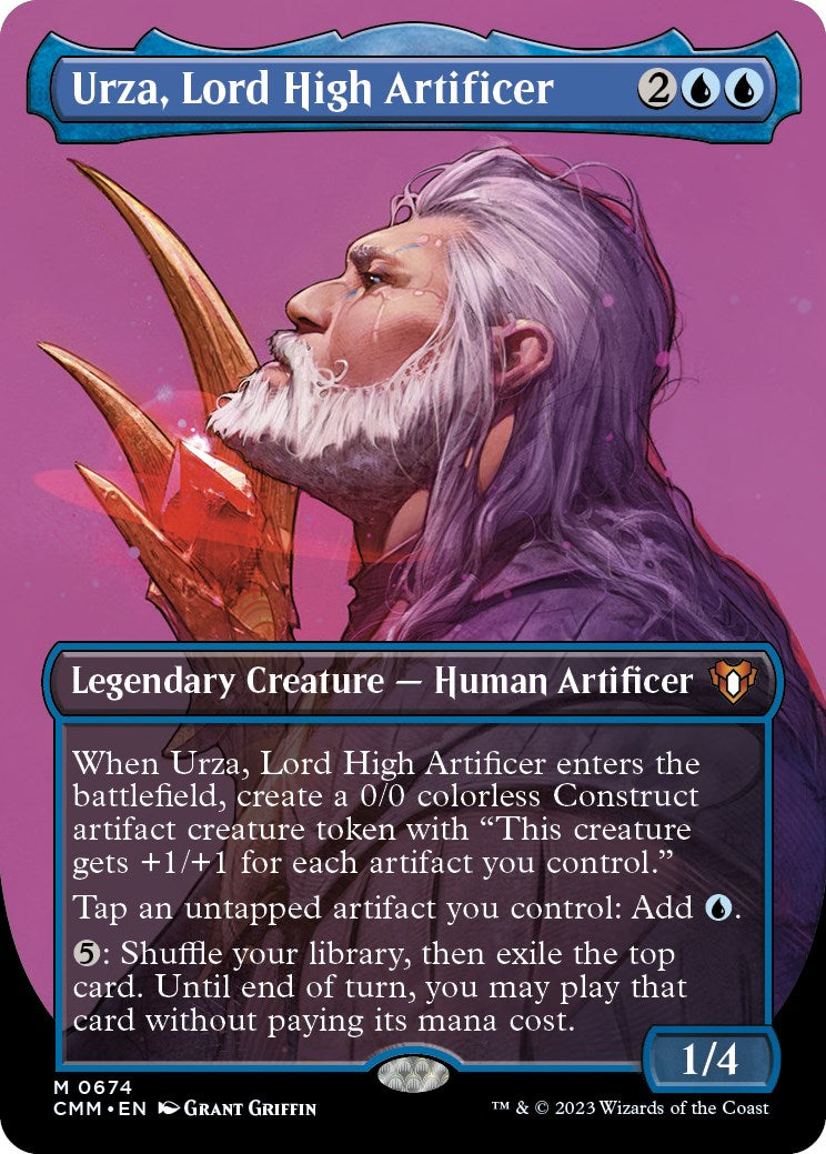 Urza, Lord High Artificer (Borderless Profile) [Commander Masters] | Total Play