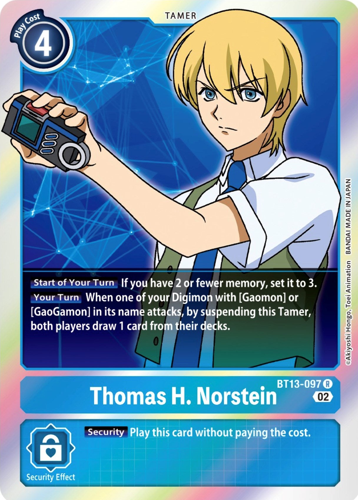 Thomas H. Norstein [BT13-097] [Versus Royal Knights Booster] | Total Play