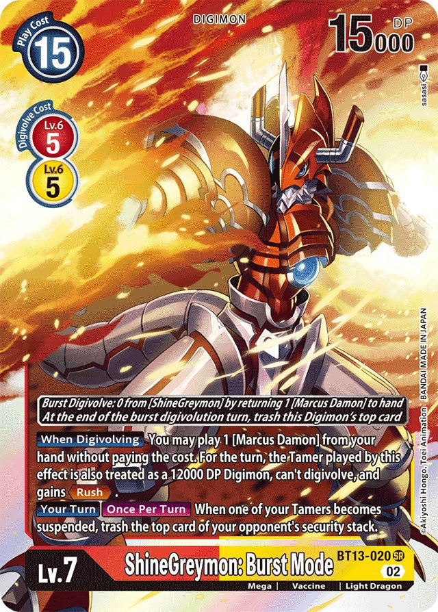 Shinegreymon: Burst Mode [BT13-020] [Versus Royal Knights Booster] | Total Play