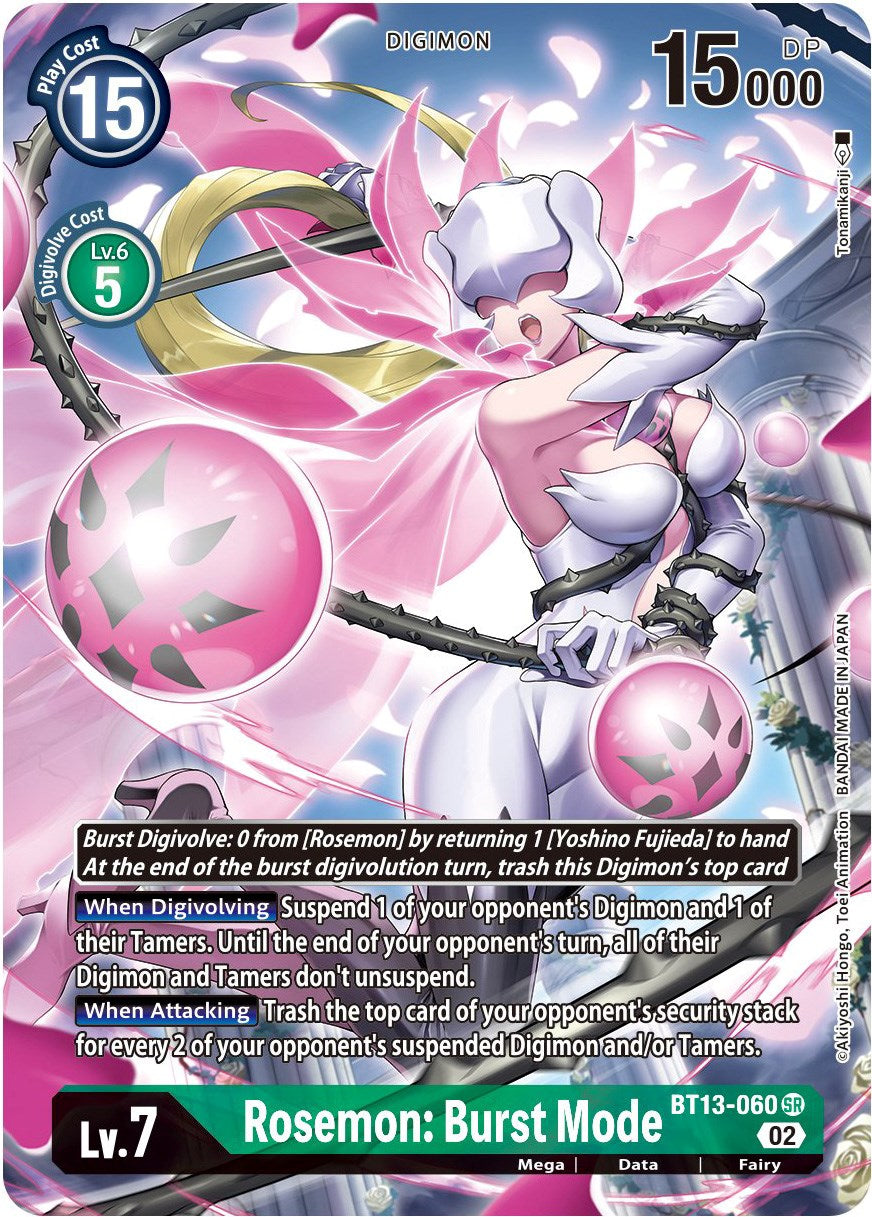 Rosemon: Burst Mode [BT13-060] (Alternate Art) [Versus Royal Knights Booster] | Total Play