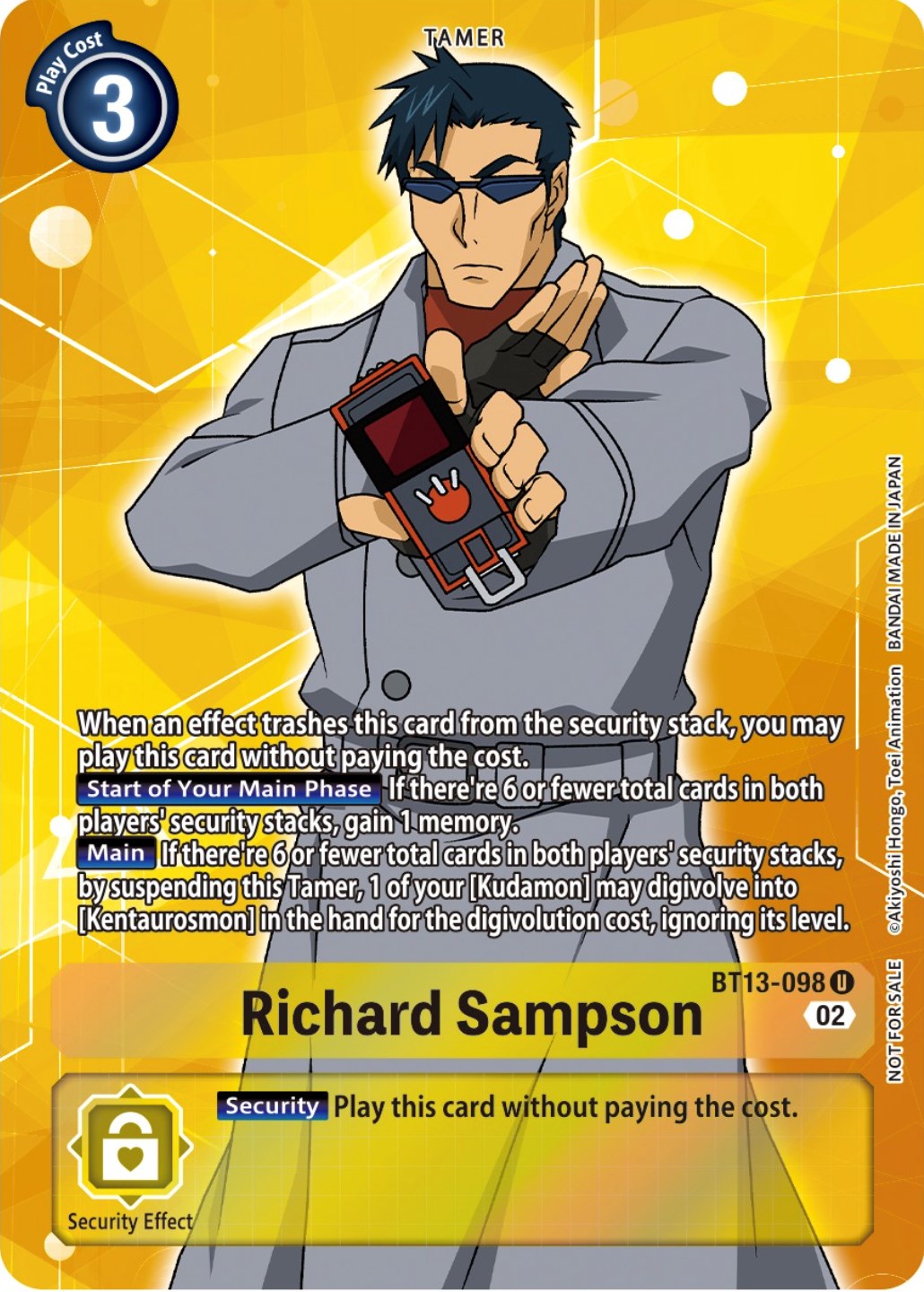 Richard Sampson [BT13-098] (Box Topper) [Versus Royal Knights Booster] | Total Play