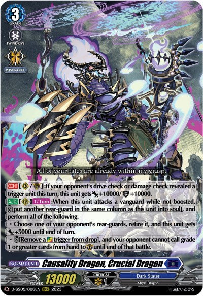 Causality Dragon, Crucial Dragon (D-SS05/006EN) [Festival Booster 2023] | Total Play