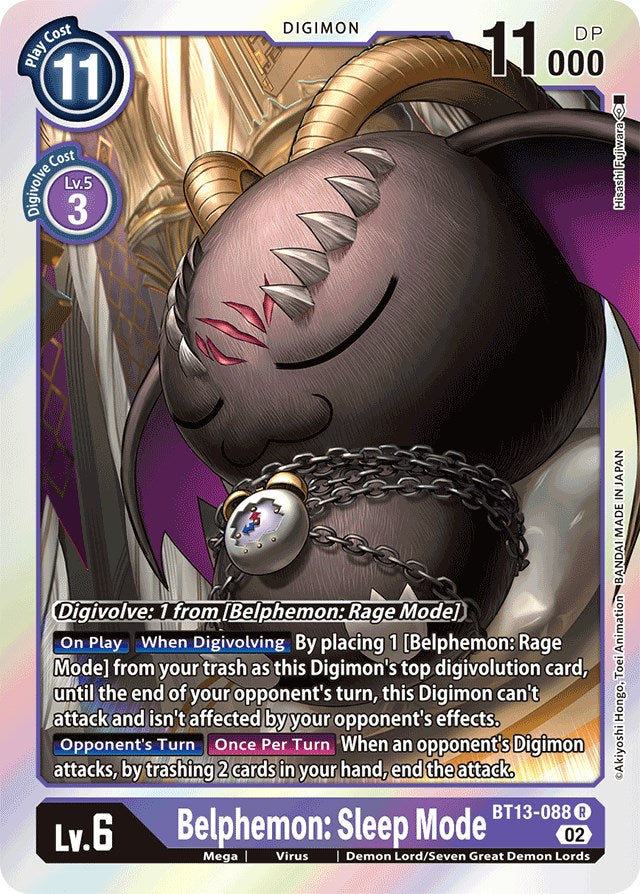 Belphemon: Sleep Mode [BT13-088] [Versus Royal Knights Booster] | Total Play