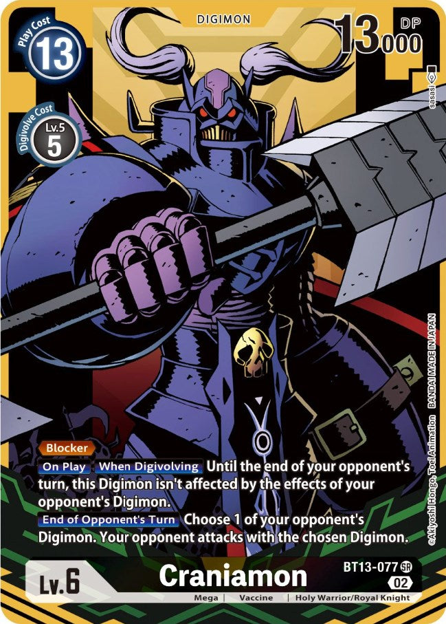 Craniamon [BT13-077] (Alternate Art) [Versus Royal Knights Booster] | Total Play