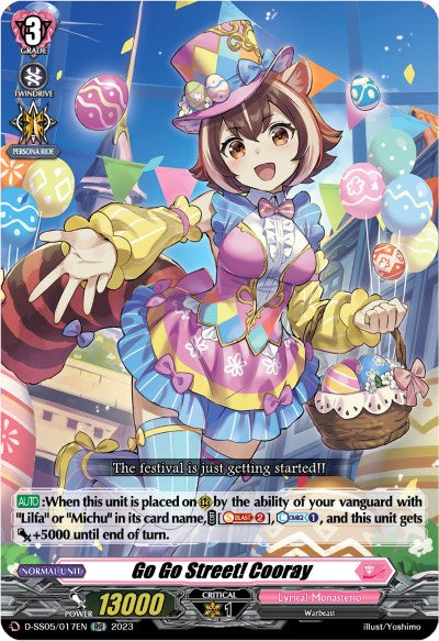 Go Go Street! Cooray (D-SS05/017EN) [Festival Booster 2023] | Total Play