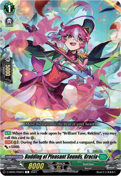 Budding of Pleasant Sounds, Gracia (D-SS05/056EN) [Festival Booster 2023] | Total Play