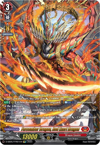 Forcember Dragon, Red Exert Dragon (D-SS05/FFR01EN) [Festival Booster 2023] | Total Play