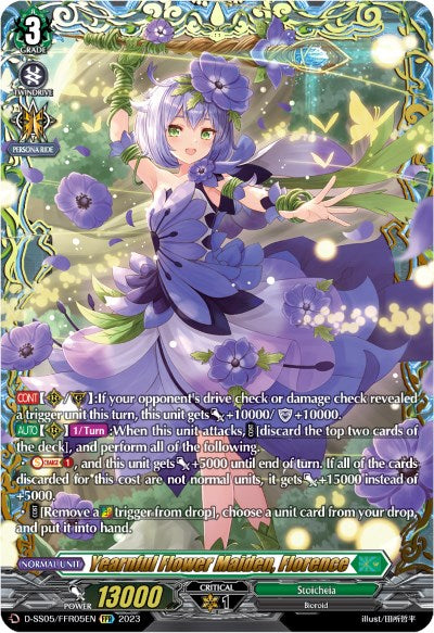 Yearnful Flower Maiden, Florence (D-SS05/FFR05EN) [Festival Booster 2023] | Total Play