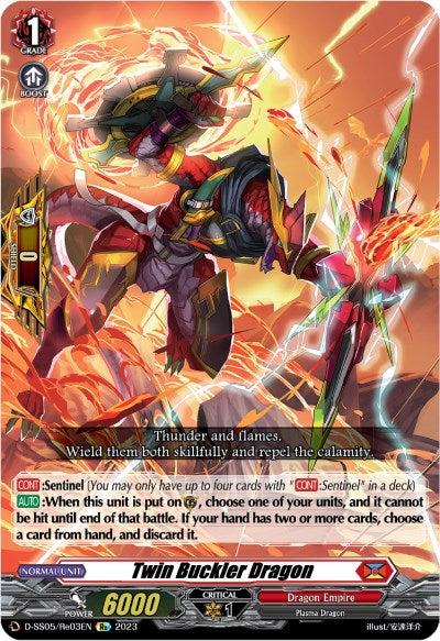 Twin Buckler Dragon (D-SS05/Re03EN) [Festival Booster 2023] | Total Play