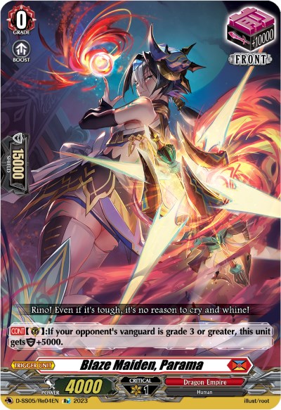 Blaze Maiden, Parama (D-SS05/Re04EN) [Festival Booster 2023] | Total Play
