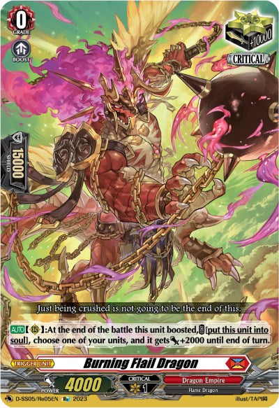 Burning Flail Dragon (D-SS05/Re05EN) [Festival Booster 2023] | Total Play