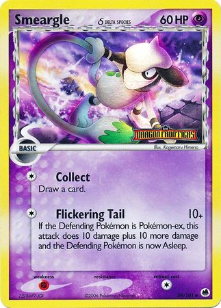 Smeargle (39/101) (Delta Species) (Stamped) [EX: Dragon Frontiers] | Total Play