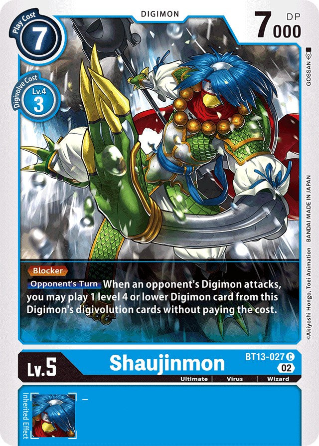 Shaujinmon [BT13-027] [Versus Royal Knights Booster] | Total Play