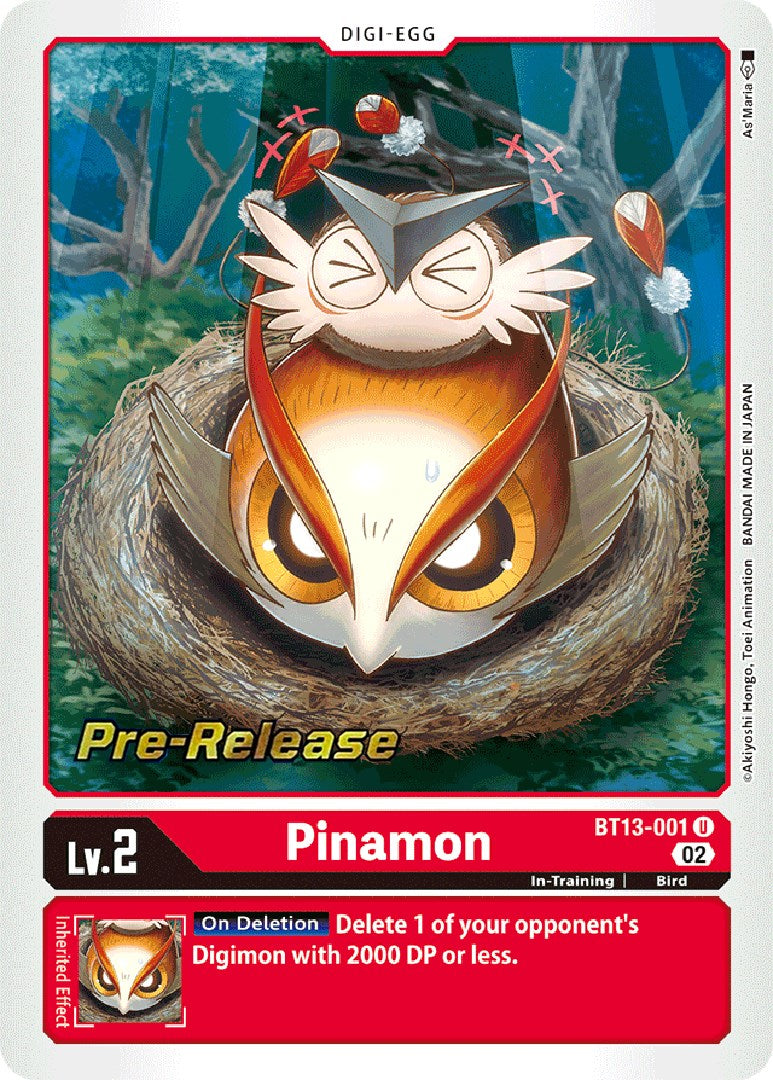 Pinamon [BT13-001] [Versus Royal Knights Booster Pre-Release Cards] | Total Play